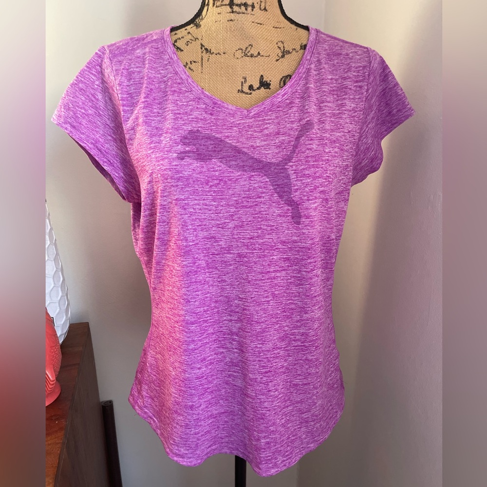 Puma Purple “Her Heather Cat” T-shirt